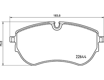 Sada brzdových destiček, kotoučová brzda BREMBO P 85 173