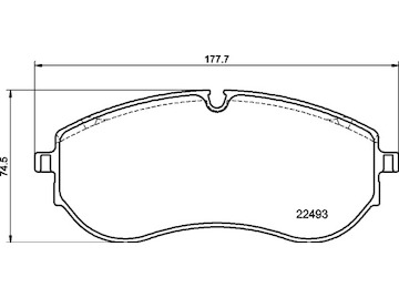 Sada brzdových destiček, kotoučová brzda BREMBO P 85 179