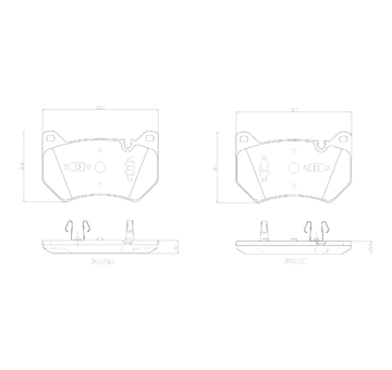 Sada brzdových destiček, kotoučová brzda BREMBO P 85 181