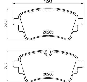 Sada brzdových platničiek kotúčovej brzdy BREMBO P 85 185