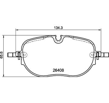 Sada brzdových destiček, kotoučová brzda BREMBO P 85 195