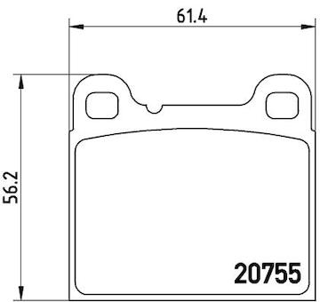 Sada brzdových destiček, kotoučová brzda BREMBO P 86 002