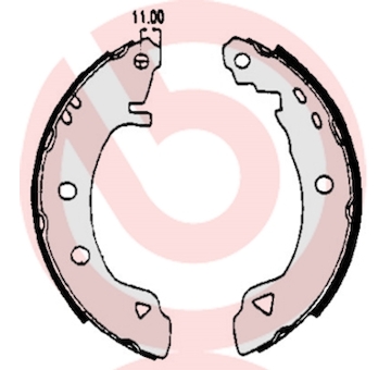 Sada brzdových čelistí BREMBO S 23 508