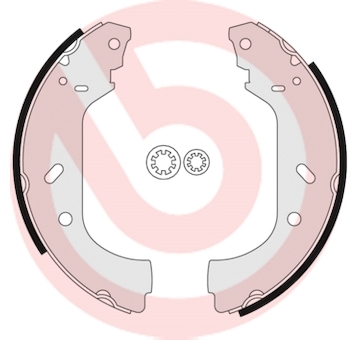 Sada brzdových čelistí BREMBO S 23 517