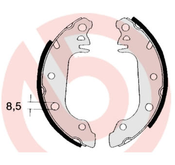 Sada brzdových čelistí BREMBO S 24 504