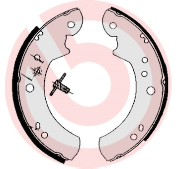 Sada brzdových čelistí BREMBO S 24 512
