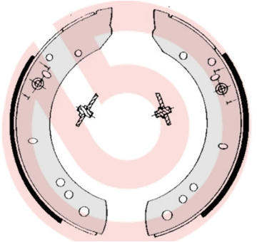 Sada brzdových čelistí BREMBO S 44 502