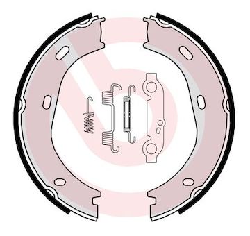 Sada brzdových čelistí, parkovací brzda BREMBO S 50 501