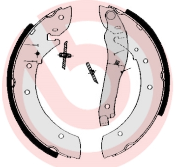 Sada brzdových čelistí BREMBO S 61 510