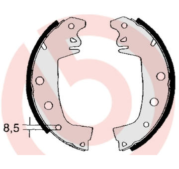 Sada brzdových čelistí BREMBO S 68 503