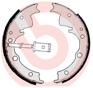 Sada brzdových čelistí BREMBO S A6 505