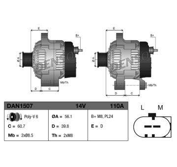 generátor DENSO DAN1507