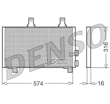 Kondenzátor klimatizácie DENSO DCN01002