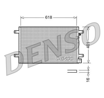Kondenzátor, klimatizace DENSO DCN02006