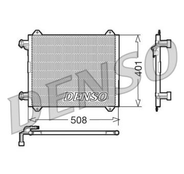 Kondenzátor, klimatizace DENSO DCN02009