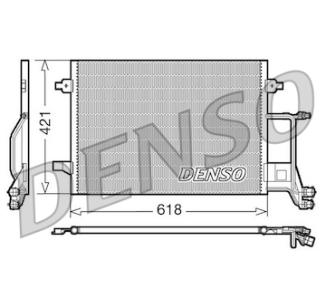 Kondenzátor, klimatizace DENSO DCN02013