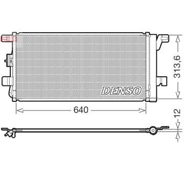 Kondenzátor, klimatizace DENSO DCN02049