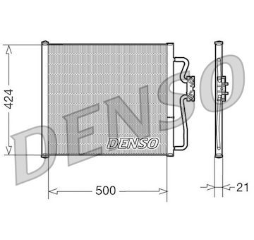 Kondenzátor, klimatizace DENSO DCN05007