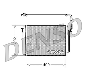 Kondenzátor, klimatizace DENSO DCN05009