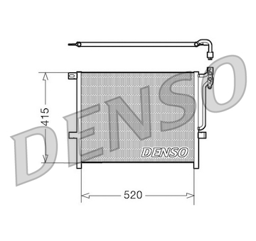 Kondenzátor, klimatizace DENSO DCN05010