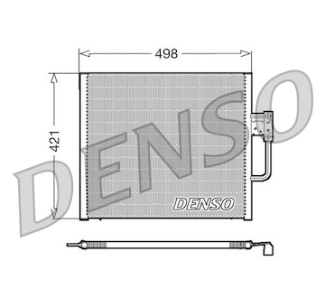 Kondenzátor, klimatizace DENSO DCN05015