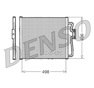 Kondenzátor, klimatizace DENSO DCN05019