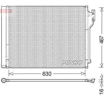 Kondenzátor, klimatizace DENSO DCN05031