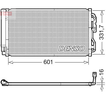 Kondenzátor, klimatizace DENSO DCN05033