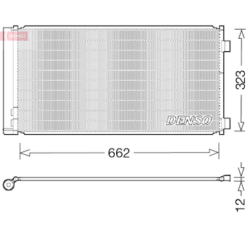 Kondenzátor, klimatizace DENSO DCN05103