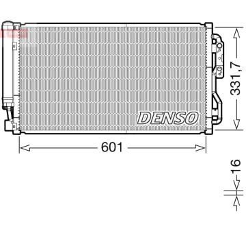 Kondenzátor, klimatizace DENSO DCN05105