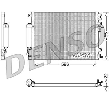 Kondenzátor, klimatizace DENSO DCN06001