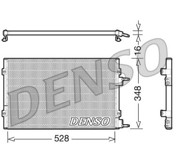 Kondenzátor, klimatizace DENSO DCN06003