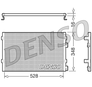 Kondenzátor, klimatizace DENSO DCN06004