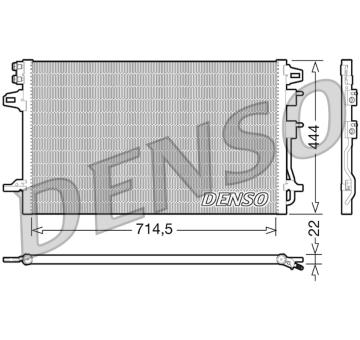 Kondenzátor, klimatizace DENSO DCN06005