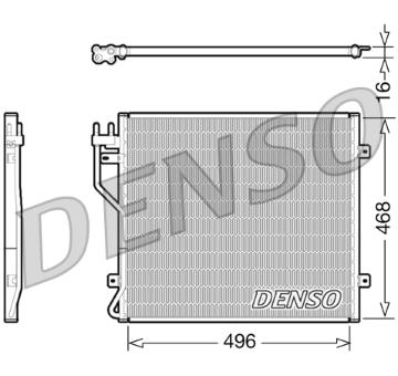 Kondenzátor, klimatizace DENSO DCN06010