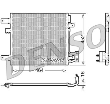 Kondenzátor, klimatizace DENSO DCN06014