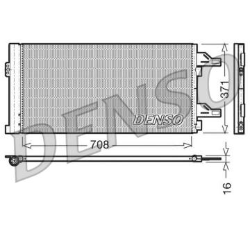 Kondenzátor, klimatizace DENSO DCN07002