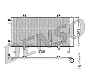 Kondenzátor, klimatizace DENSO DCN07011