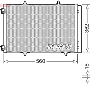 Kondenzátor, klimatizace DENSO DCN07061