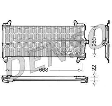 Kondenzátor, klimatizace DENSO DCN09001