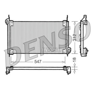 Kondenzátor klimatizácie DENSO DCN09010