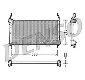 Kondenzátor, klimatizace DENSO DCN09013