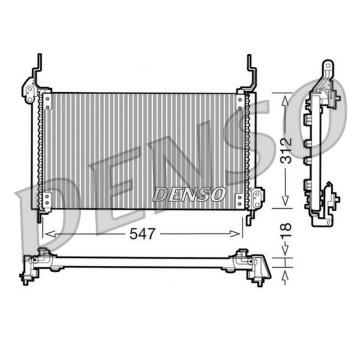 Kondenzátor klimatizácie DENSO DCN09015
