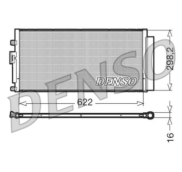 Kondenzátor, klimatizace DENSO DCN09046