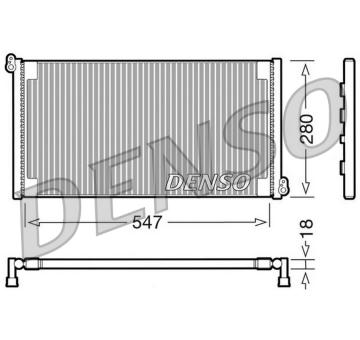 Kondenzátor, klimatizace DENSO DCN09081