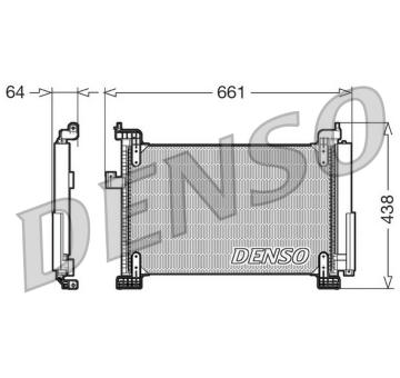 Kondenzátor, klimatizace DENSO DCN09085