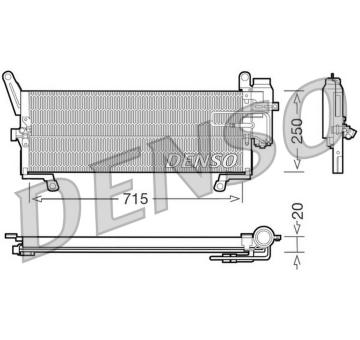 Kondenzátor, klimatizace DENSO DCN09090