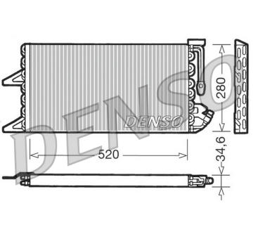 Kondenzátor, klimatizace DENSO DCN09092