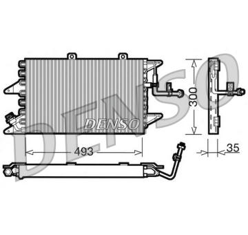Kondenzátor, klimatizace DENSO DCN09096