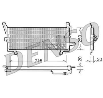 Kondenzátor, klimatizace DENSO DCN09097